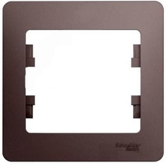 Рамка Schneider Electric Glossa 1-ая Платина
