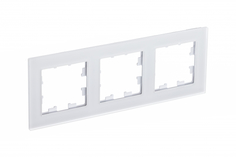 Рамка Schneider Electric AtlasDesign Nature 1-ая ,матовое стекло белый