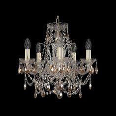 Хрустальная люстра 1411/5/141 G K721 Bohemia Ivele Crystal