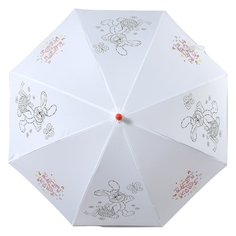 Зонт-трость женский автоматический ZEST 21581-253 белый