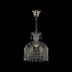 Люстра хрустальная подвесная 14783/24 G Drops Bohemia Ivele Crystal