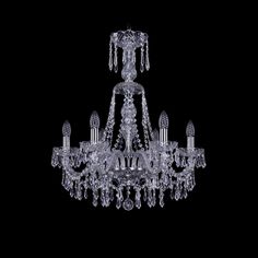 Хрустальная люстра 1403/6/195/XL-65 Ni Bohemia Ivele Crystal