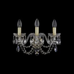 Хрустальное бра 1406B/3/160 G Bohemia Ivele Crystal