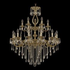 Хрустальная люстра 72401/12+6/300/2d B G FA2B Bohemia Ivele Crystal