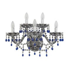 Хрустальное бра 1410B/3+2/195/XL Ni V3001 M781 Bohemia Ivele Crystal
