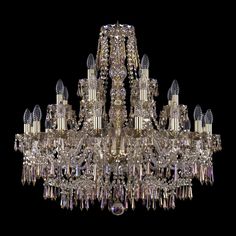 Хрустальная люстра 1403/16+8+4/300 G M801 Bohemia Ivele Crystal
