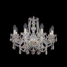Хрустальная люстра 1411/8/195 G K801 Bohemia Ivele Crystal