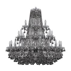 Хрустальная люстра 1409/20+10+5/360/3d Ni R781 Bohemia Ivele Crystal