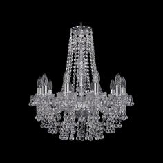 Хрустальная люстра 1409/10/195/h-63 Ni Bohemia Ivele Crystal