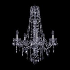 Хрустальная люстра 1415/5/200/h-75 Ni Bohemia Ivele Crystal