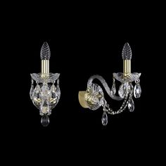 Хрустальное бра 1406B/1/160 G Bohemia Ivele Crystal