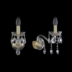 Хрустальное бра 1413B/1/165 G Bohemia Ivele Crystal