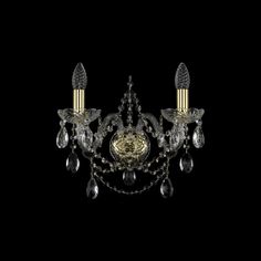 Хрустальное бра 1411B/2/160 G Bohemia Ivele Crystal