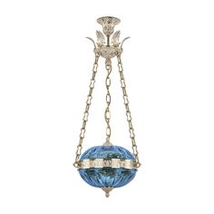 Хрустальная люстра 71000P/30 GW Aquamarine/M-1H Y8 Bohemia Ivele Crystal