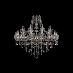 Хрустальная люстра 1415/16+8/400 G Bohemia Ivele Crystal