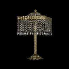 Хрустальная настольная лампа 19202L6/25IV G Bohemia Ivele Crystal