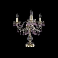 Настольная лампа 1410L/3/141-39 G V7010 Bohemia Ivele Crystal