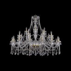 Хрустальная люстра 1413/16+8+4/460 G Bohemia Ivele Crystal