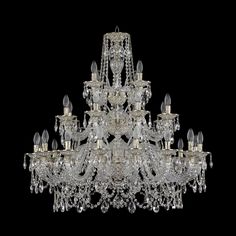 Хрустальная люстра 16111/16+8+4/360/3d GW Bohemia Ivele Crystal