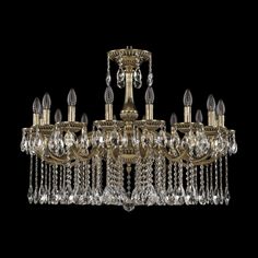 Хрустальная люстра 75101/16/300 A GB Bohemia Ivele Crystal