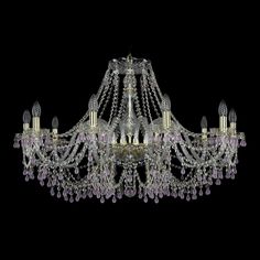 Хрустальная люстра 1410/10/360 G V7010 Bohemia Ivele Crystal