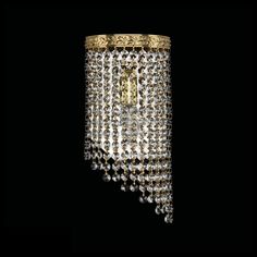 Хрустальное каскадное бра 83401BR/15IV-33 G R Bohemia Ivele Crystal