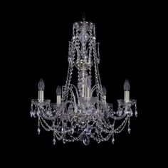 Хрустальная люстра 1411/5/195/Xl-63 G Bohemia Ivele Crystal