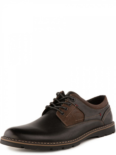 Полуботинки мужские quattrocomforto 187-92MV-014KT черные 45 RU