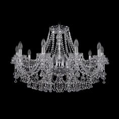 Хрустальная люстра 1409/10/300 Ni Bohemia Ivele Crystal