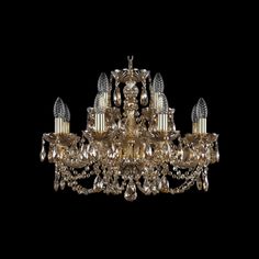 Хрустальная люстра 1406/8+4/195 G M721 Bohemia Ivele Crystal
