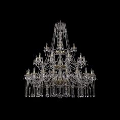 Хрустальная люстра 1413/20+10+5/530/3d G Bohemia Ivele Crystal