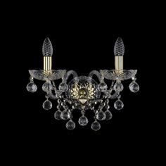 Хрустальное бра 1409B/2/160/XL G Bohemia Ivele Crystal