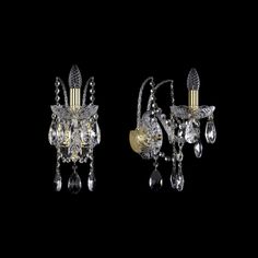Хрустальное бра 1411B/1/160/XL G Bohemia Ivele Crystal