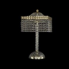 Хрустальная настольная лампа 19202L4/25IV G R Bohemia Ivele Crystal