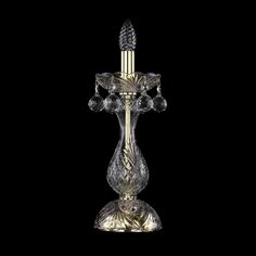 Настольная лампа 1409L/1-35 G Bohemia Ivele Crystal