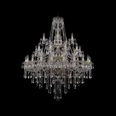 Хрустальная люстра 1415/20+10+5/400/3d Ni Bohemia Ivele Crystal