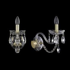 Хрустальное бра 1402B/1/195/XL G Bohemia Ivele Crystal