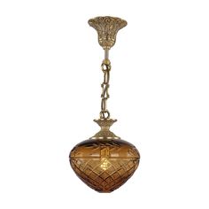 Хрустальная люстра 7003P/18 FP Amber/H-1B Bohemia Ivele Crystal