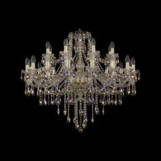 Хрустальная люстра 1415/16+8/360 G R801 Bohemia Ivele Crystal