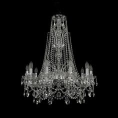 Хрустальная люстра 1411/10/240/XL-84 Ni Bohemia Ivele Crystal