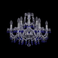 Хрустальная люстра 1410/6+3/195 Ni V3001 Bohemia Ivele Crystal