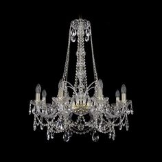Хрустальная люстра 1411/8/240/h-83 G Bohemia Ivele Crystal