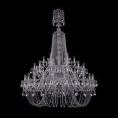 Хрустальная люстра 1402/24+12+6/460/XL-176/2d Ni Bohemia Ivele Crystal