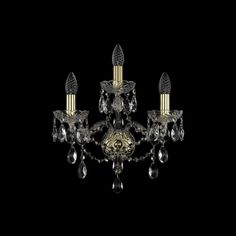 Хрустальное бра 1415B/2+1/165 G Bohemia Ivele Crystal