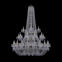Хрустальная люстра 1410/20+10+5/400/h-158/3d G V0300 Bohemia Ivele Crystal