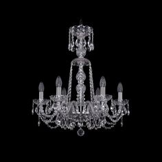 Хрустальная люстра 1402/6/195/XL-64 Ni Bohemia Ivele Crystal