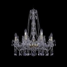Хрустальная люстра 1413/8+4/220/h-73 G Bohemia Ivele Crystal