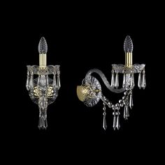 Хрустальное бра 1403B/1/195/XL G Bohemia Ivele Crystal