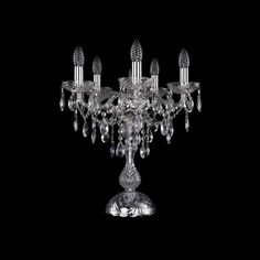 Настольная лампа 1415L/5/141-47 Ni Bohemia Ivele Crystal