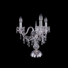 Настольная лампа 1403L/3/141-39 Ni Bohemia Ivele Crystal